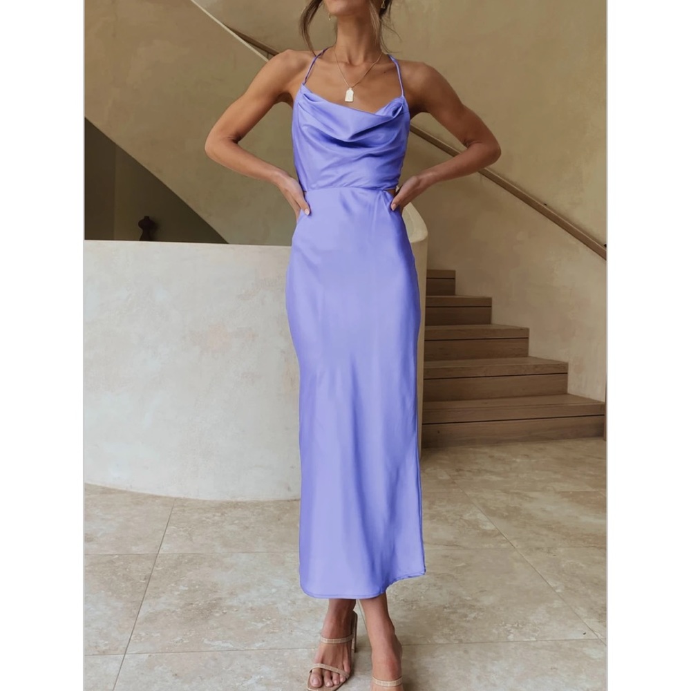Billy J Boutique Lilac Slip Dress